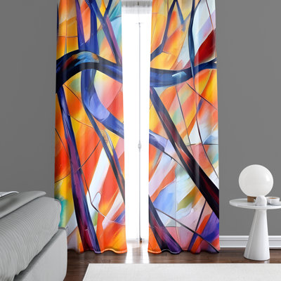Dmitriy Semi Sheer Curtain Panel Pair