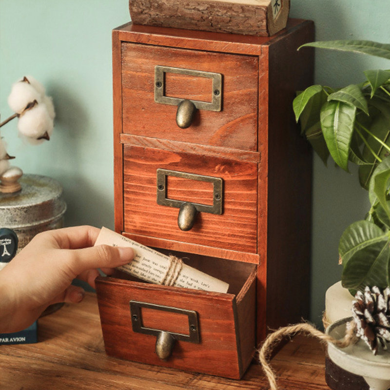 Solid Wood Desk Organizer