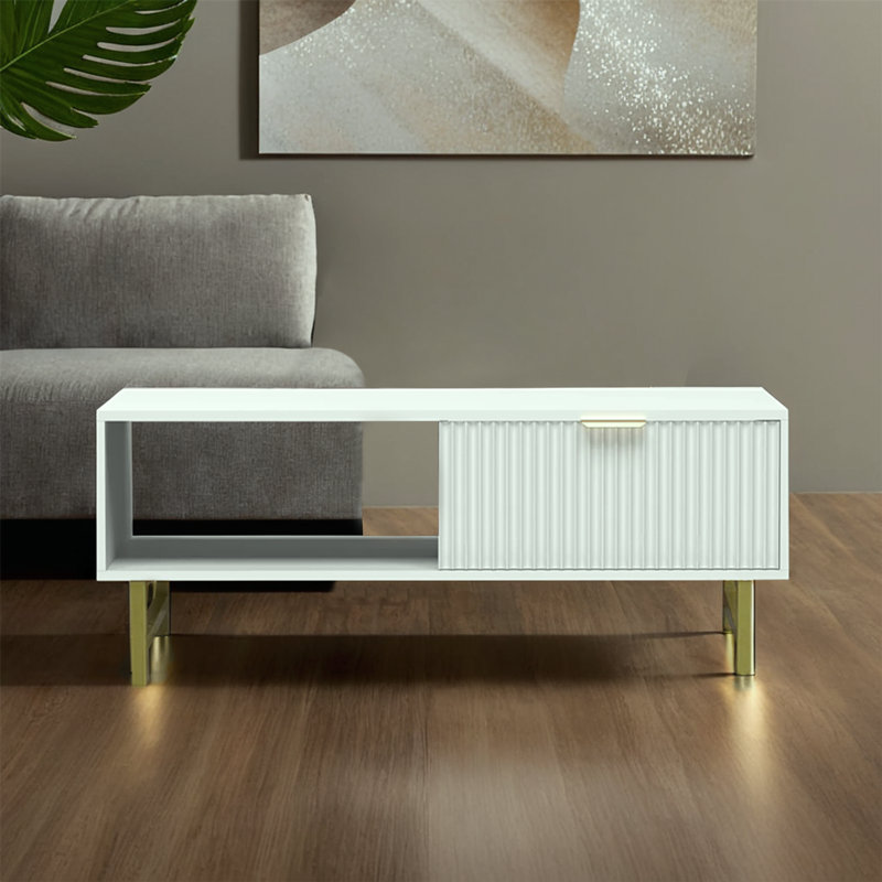 Four Leg Coffee Table with Storage