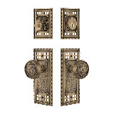 Nostalgic Warehouse Craftsman Entry Set with Craftsman Knob