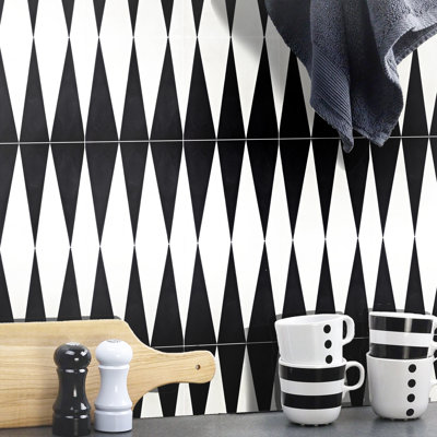 8" x 8" Cement Patterned Wall & Floor Tile