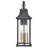 Adair 4-Light Outdoor Wall Mount Coach Lantern w/ LEDs Included - Aged Zinc