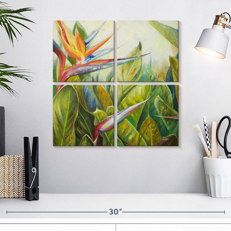 Harnek l'oiseau du paradis II, H 18 po x l 18 po