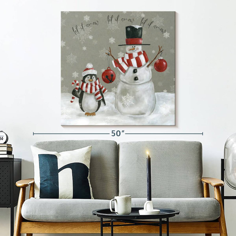 Pingouins de neige Lelend «Let It Snow», H 33 po x l 33 po