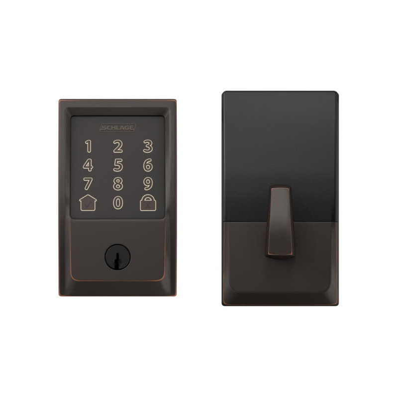 Encode Smart WiFi Deadbolt with Century Trim, Aged Bronze, Yes
