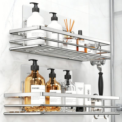 Stainless Steel Wall Bathroom Shelves