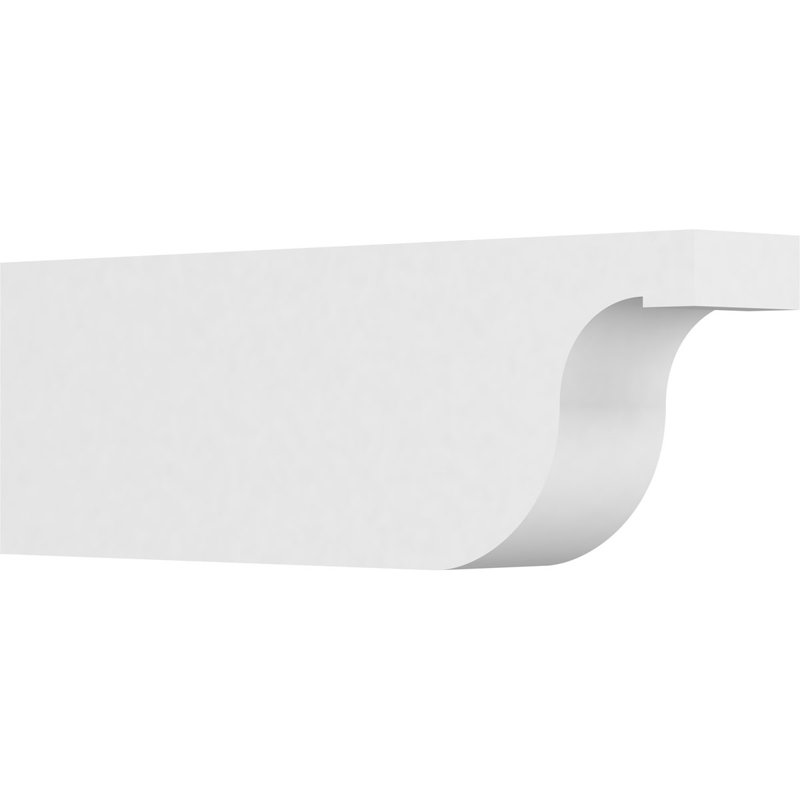 5"W x 10"H x 30"L Standard Del Monte Architectural Grade PVC Rafter Tail, 10"H x 5"W x 30"D