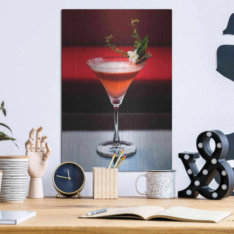 "Cocktail" par Luxe Metal Portfolio, H 16 po x l 12 po