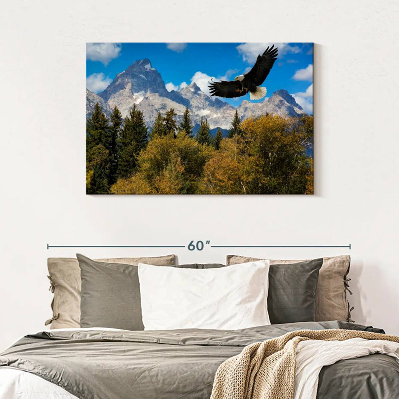 Grand Teton Eagle, 30" H x 45" W