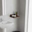 Ensemble de 4 petites tablettes flottantes murales en bois rustique de 5 x 5 pouces pour la chambre à coucher, le salon, la cuisine et la salle de bain, noir carbonisé foncé