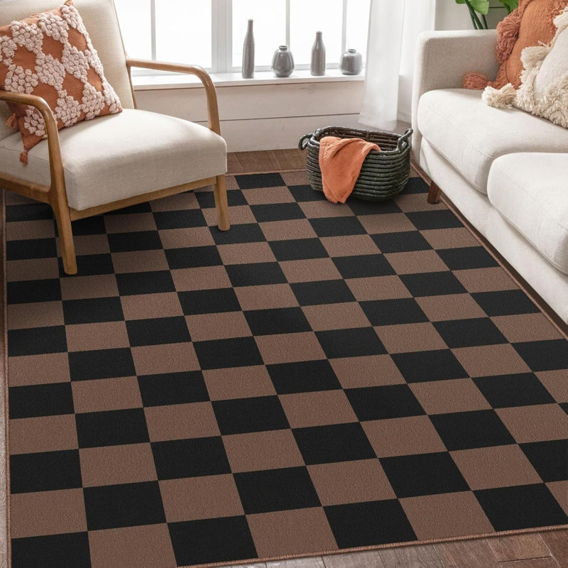 Plaid Machine Tufted 140cm X 200cm Area Rug