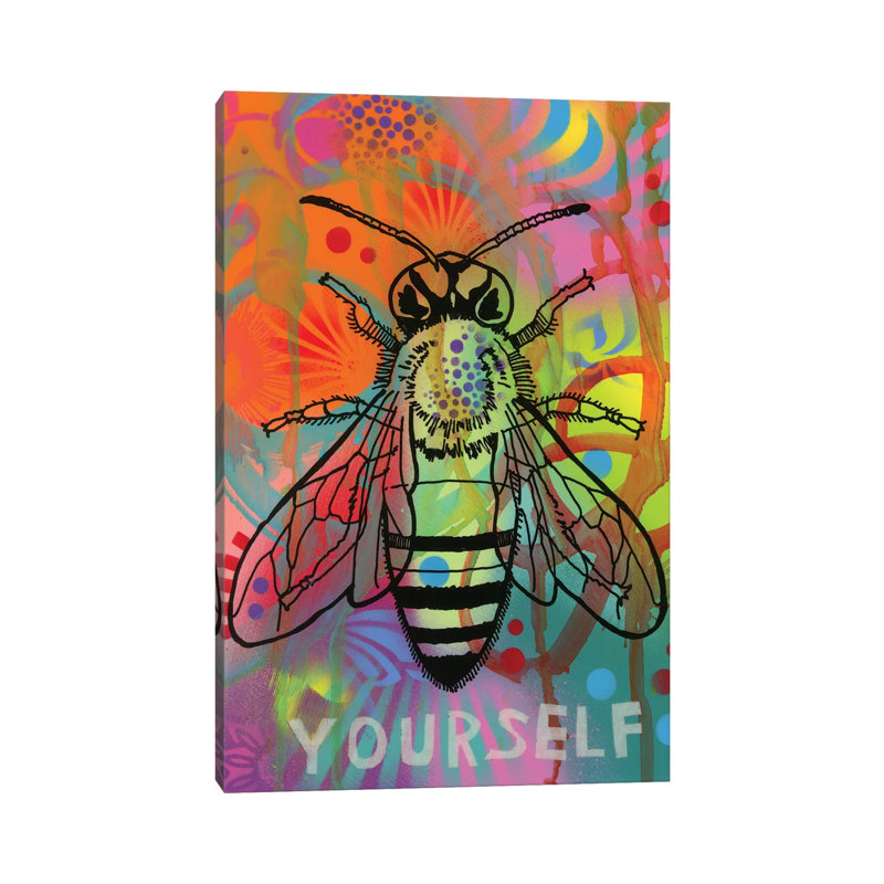 Bee Yourself by Dean Russo - Wrapped Canvas Gallery-Wrapped Canvas Giclée, 101.6 cm H x 66.04 cm W x 3.175 cm D