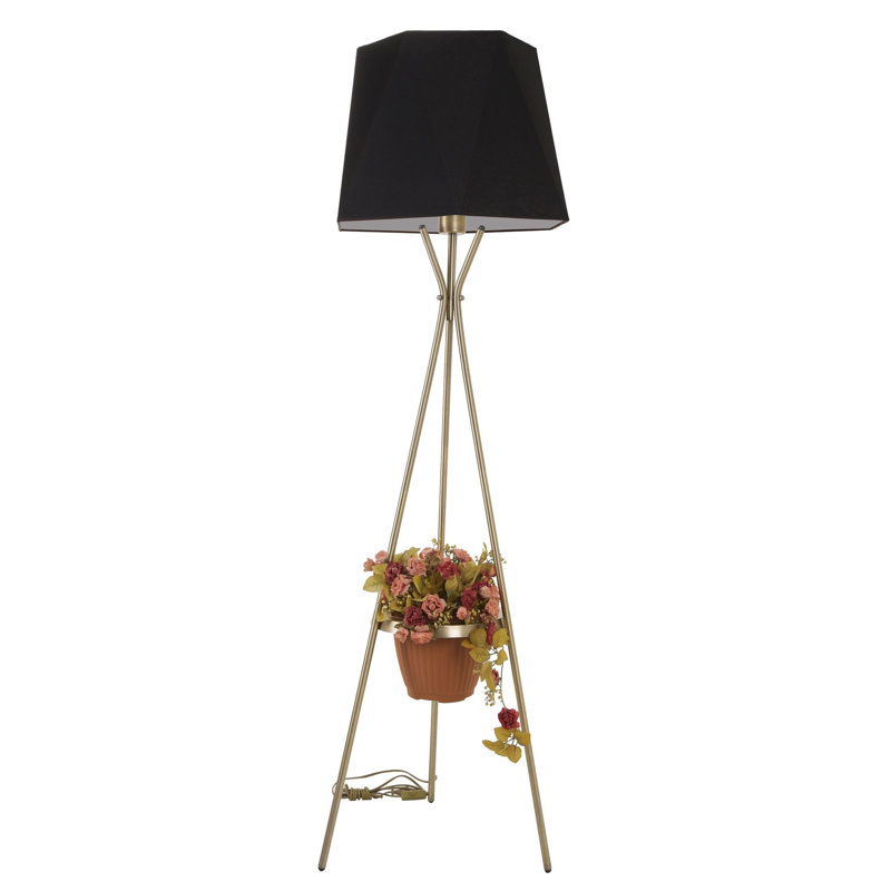 Lampe trépied 65 po Horicon, Noir
