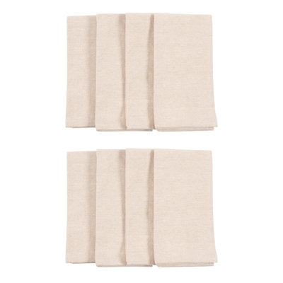 Ensemble de 8 serviettes de table Asberry Chambray