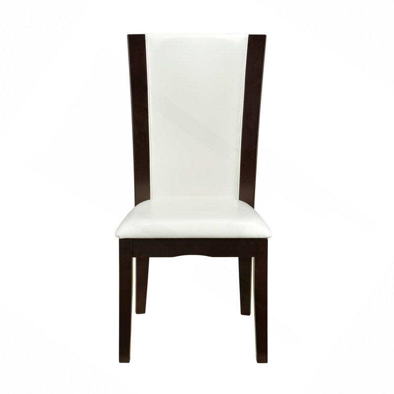 Ensemble de 2 chaises d'appoint de salle à manger Modern Modern, Blanc