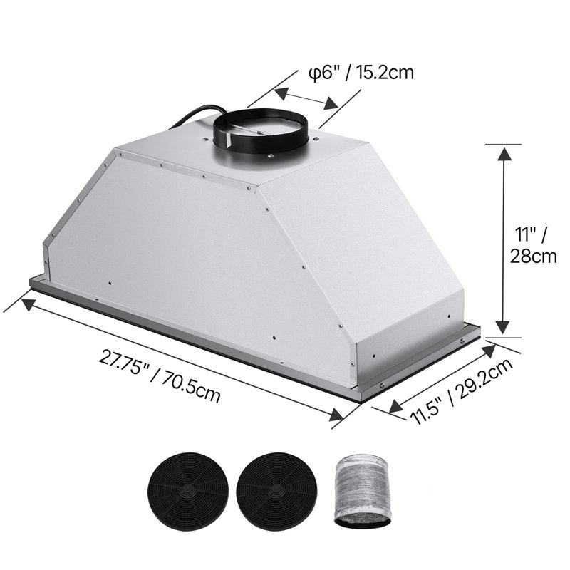 Hotte encastrable 30 po avec hotte intégrée 800 pi³ / min
