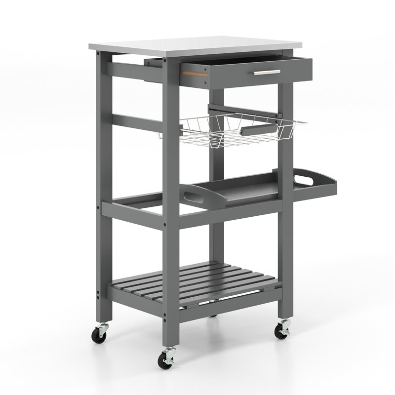 Amat Bar Cart, Grey