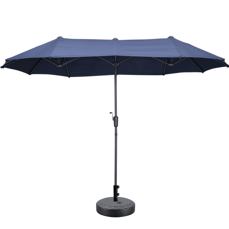  Parasol de patio 13 pi avec base, Marine