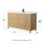 Pendry 48'' Single Bathroom Vanity with Cultured Marble Top-134165748