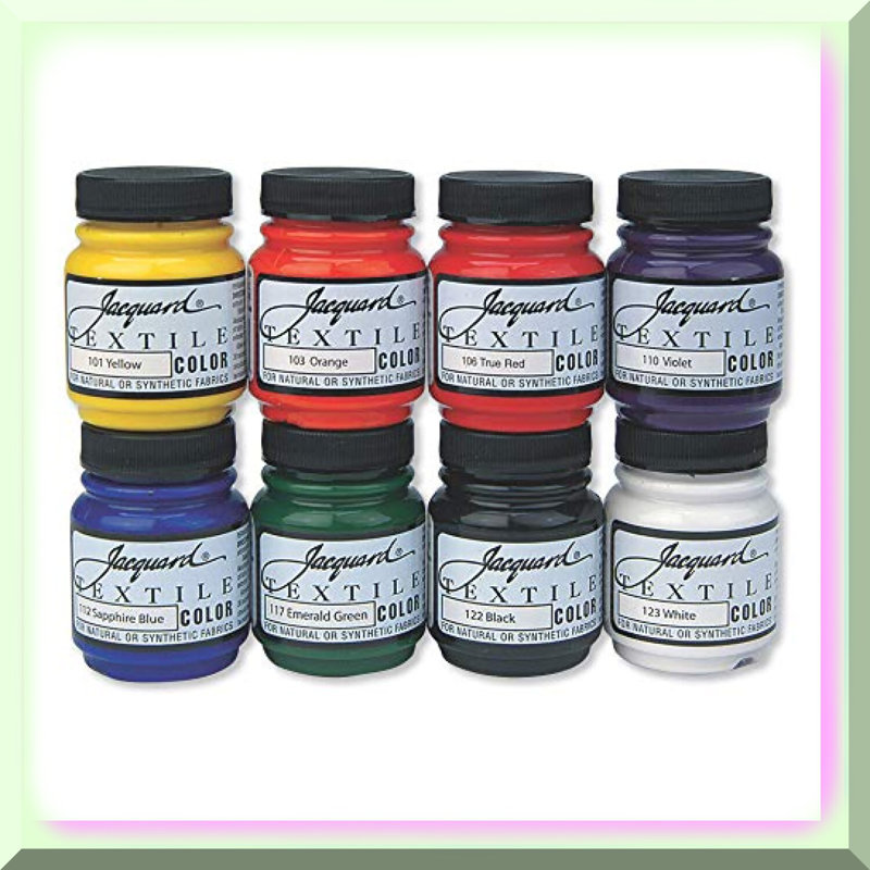 VibrantHue Fabric Paint Set - 8 Colors, 2.25 oz