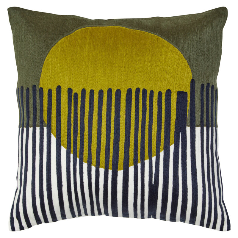 Dequisha Striped Square Cushion