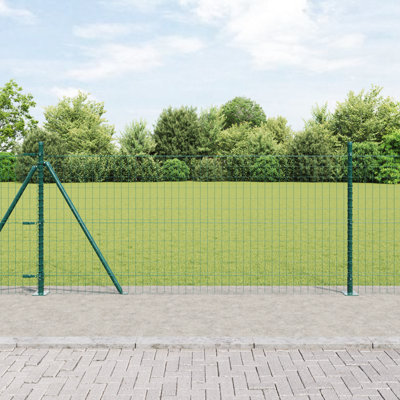 Euro Fence With 7 Posts Galvanised Steel