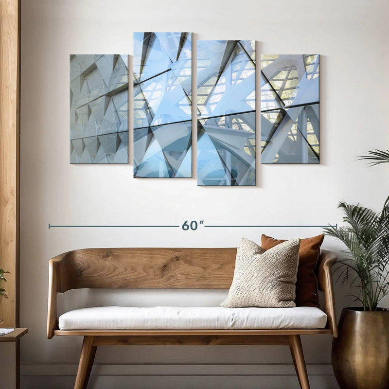 Façade de bâtiment moderne Lilie, H 32 po x l 52 po