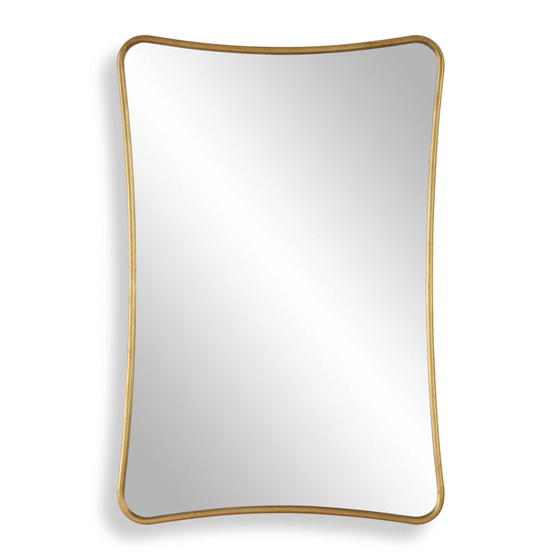 Contoured Iron Wall Mirror