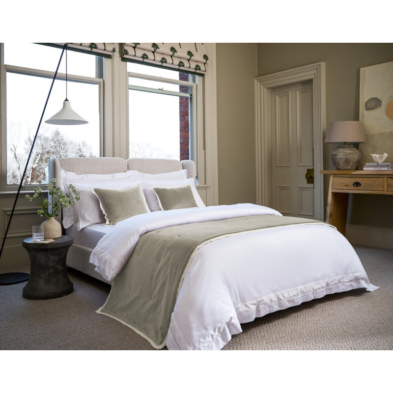 Balmoral Duvet Cover Set, King Duvet Cover + 2 Standard Pillowcases, White