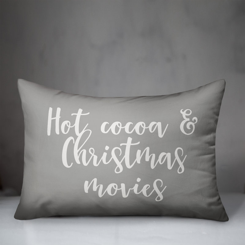 Reversible Throw Pillow, Gray