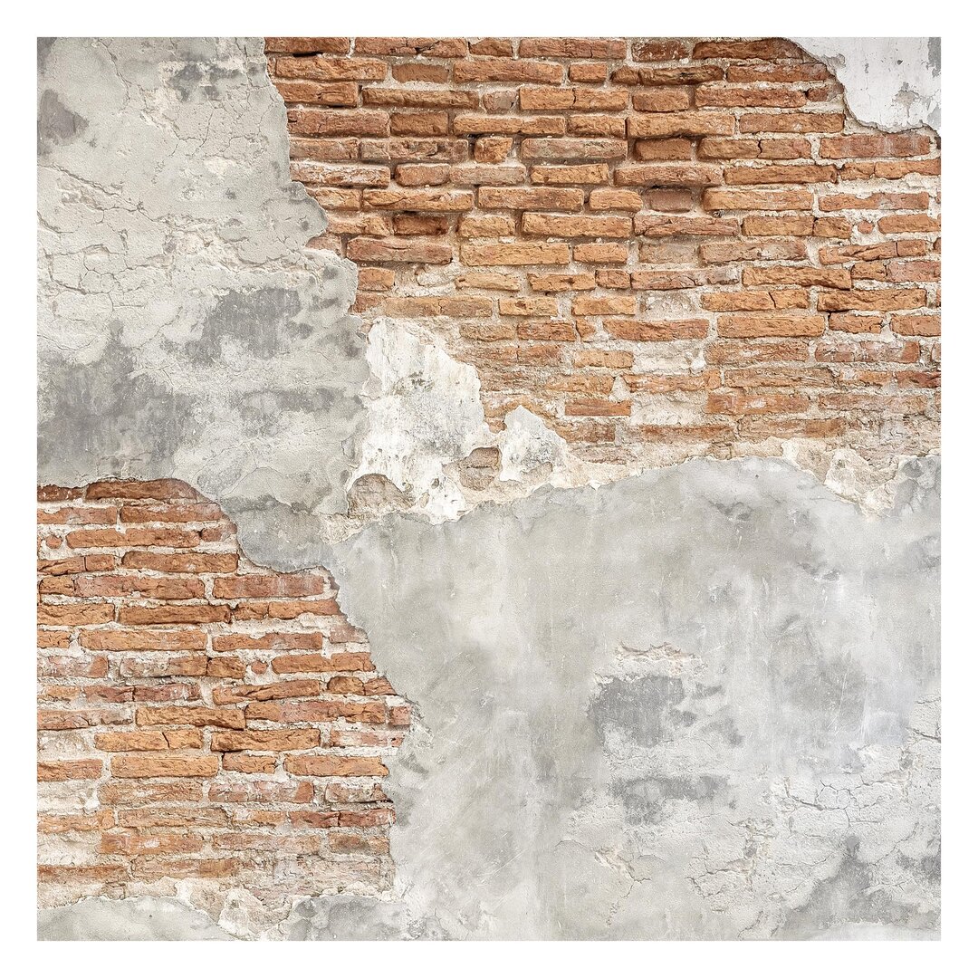 Strukturierte Fototapete Shabby Brick Wall 3,36 m x 336 cm