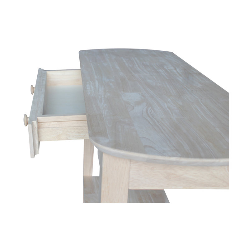Manatuto 46'' Unfinished Solid Wood Console Table
