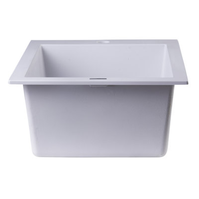 19.88'' L Single Bowl Granite Kitchen Sink