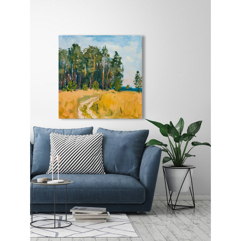 Leave The Roads by Marmont Hill - Wrapped Canvas Painting, 30cm H x 30cm W x 3.81cm D