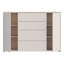 Modern 4-drawer, 2-door sideboard, engineered wood, 143.9 cm W x 99.1 cm H x 34.9 cm D-124889383