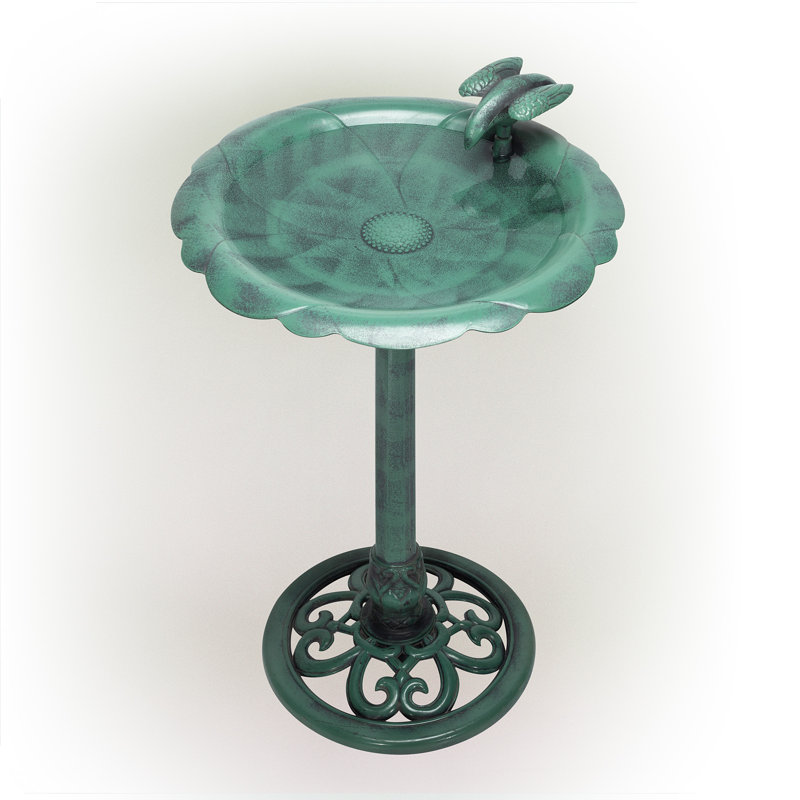 Plastic Pedestal Birdbath