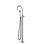 Acquaco Linki Insert Single-Hole Two Handle Freestanding Bathtub Faucet with Hand Shower with 10'' Spout Reach