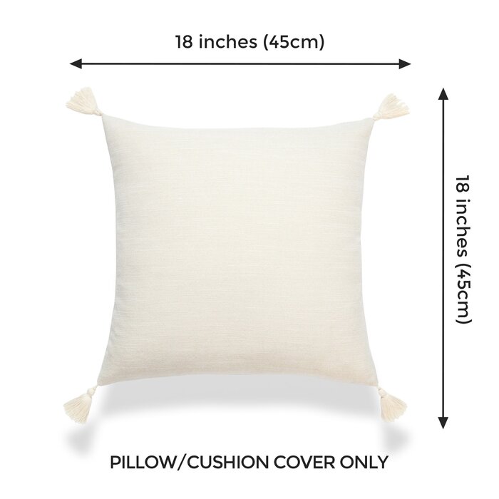 Dakota Fields Aria Tassels Linen Pillow Cover | Wayfair