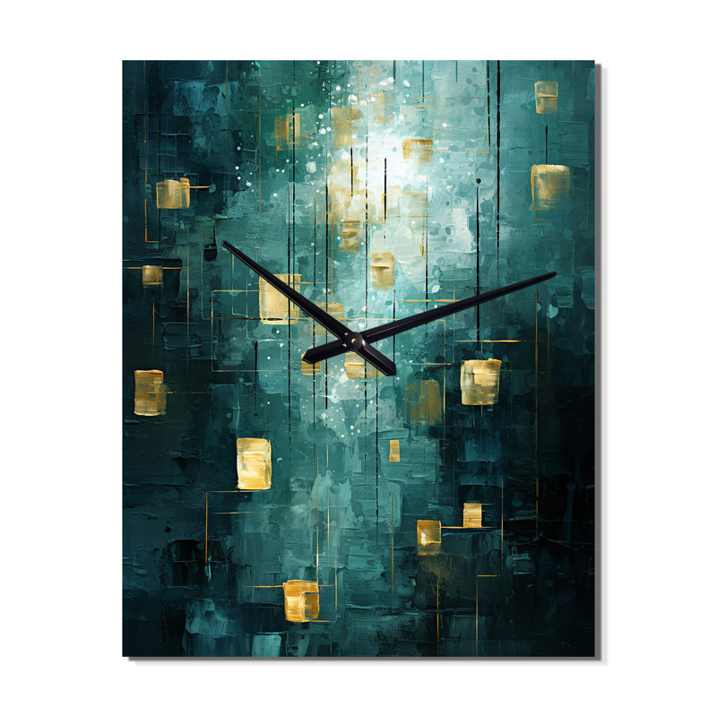 Sudden Serenity Abstract - Horloge murale abstraite surdimensionnée, Grand