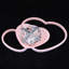 Plafonnier encastré rose en forme de cœur 20,47 x 12,99 po