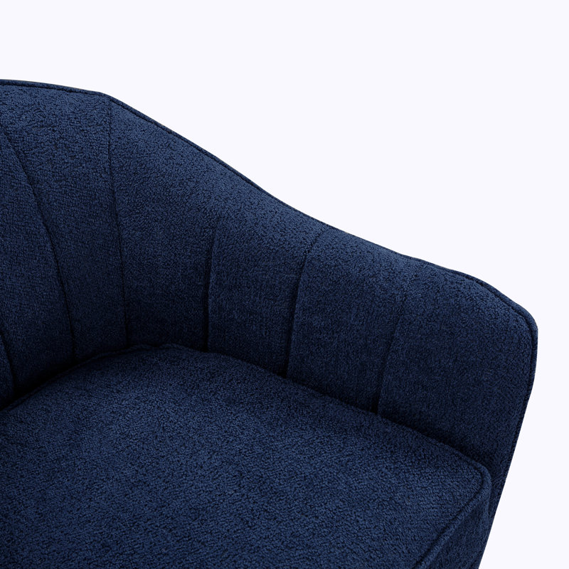 Fauteuil d'appoint Malatesta, Bleu chenille incorrect