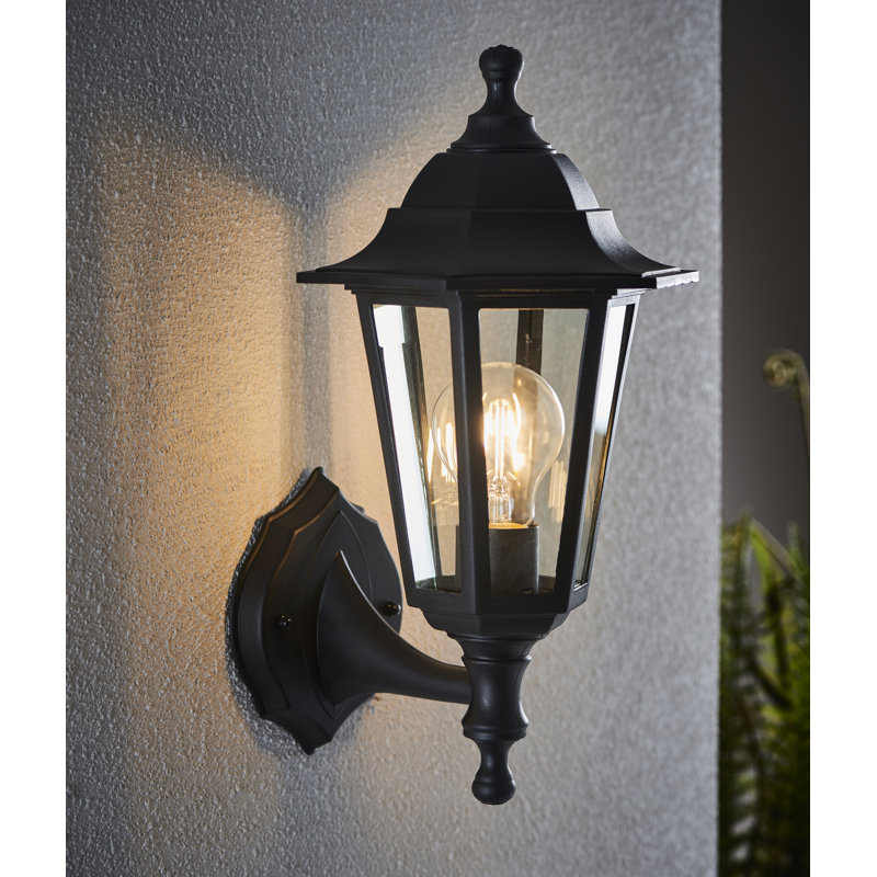 Wooten 35.5cm H Outdoor Wall Lantern, Black