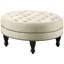 Avoine avec capitonnage confortable et pieds brun foncé