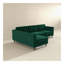 Canapé modulaire en velours vert Christian