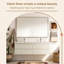  Meuble-lavabo double mural 72 po - Meuble-lavabo flottant blanc Jazz.White avec un comptoir en pierre de résine blanc brillant, idéal pour les petits espaces et pour un usage domestique (robinet non inclus)-132129276