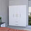 Armoire blanche 2 portes tout-en-un
