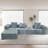 Convertible Modular Sectional Sofa Set Compression Sofa-2136624905