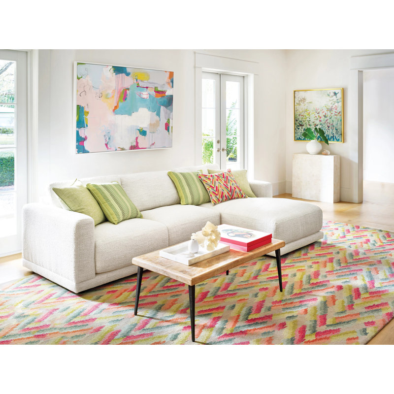 Azura Multicolor Hand-Tufted Wool 2x3 Rug
