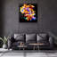 Élégante peinture décorative en verre trempé, 40 x 40 po | 100% verre trempé, épaisseur: 0,16 pouce | Impression UV pour des couleurs éclatantes et une durabilité | Parfait pour la décoration intérieure et les amateurs d'art