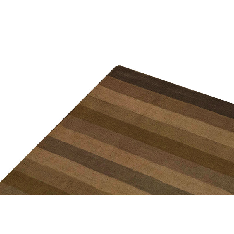 Striped Area Rug in Brown